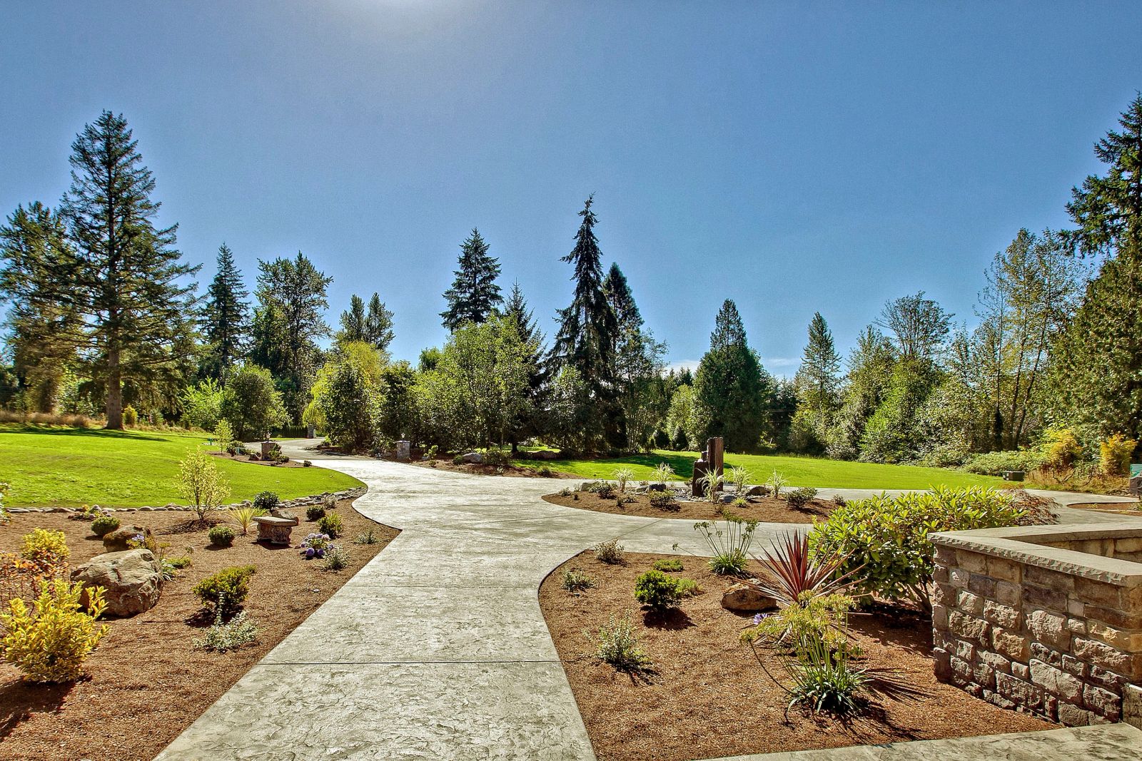 Path through the grounds of the Bear Creek estate, Woodinville