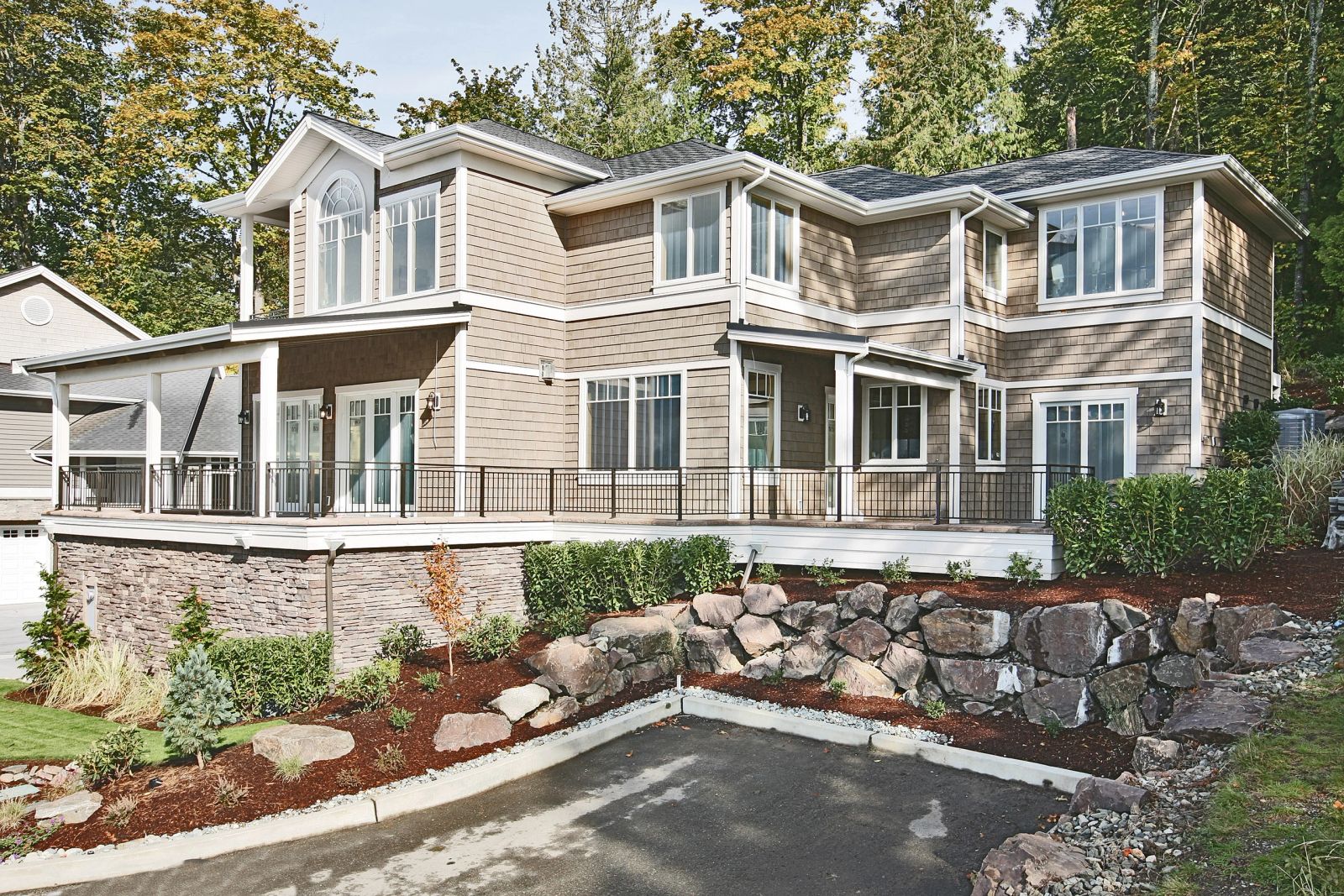 Custom home with a three-car garage at Eagle Shores, Lot 4, Lake Sammamish